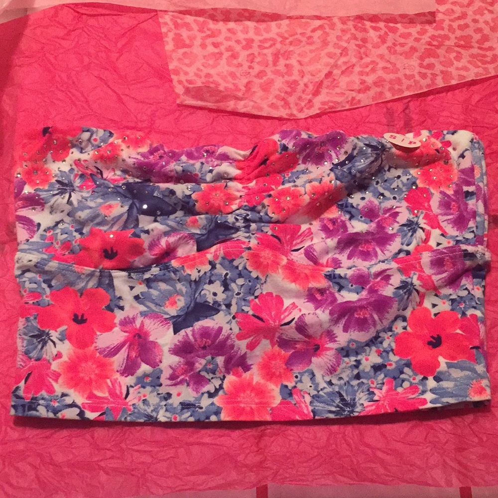 Victoria's Secret Pink Flower Bra Top New VS